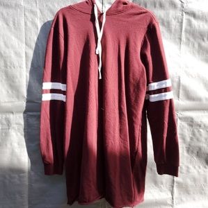 Hooded sweater dress